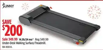 Canadian Tire Sunny under-desk walking surface/treadmill offer