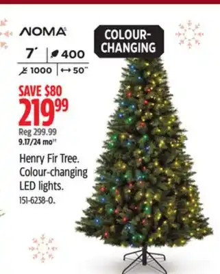 Canadian Tire Noma henry fir tree offer