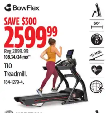 Canadian Tire Bowflex t10 treadmill offer