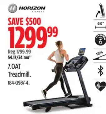 Canadian Tire Horizon 7.0at treadmill offer