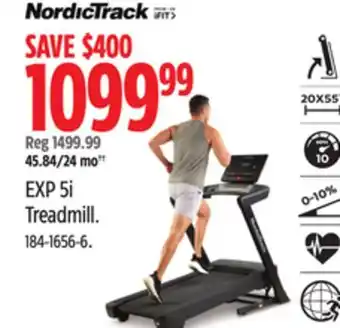 Canadian Tire Nordictrack exp 5i treadmill offer