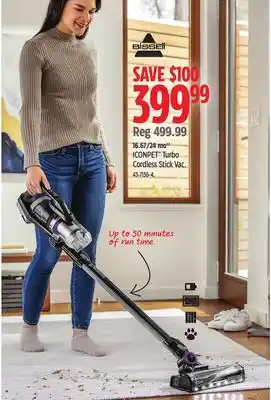Canadian Tire Bissell iconpet turbo cordless stick vac offer