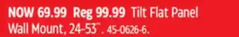 Canadian Tire Tilt flat panel wall mount, 24-53˝ offer