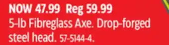 Canadian Tire Yardworks 5-lb fibreglass axe offer