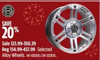Canadian Tire Rssw selected alloy wheels offer