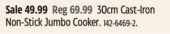 Canadian Tire Paderno 30cm cast-iron non-stick jumbo cooker offer