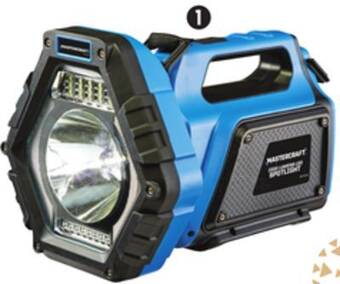 Canadian Tire Mastercraft 1000-lumen heavy-duty cordless spotlight offer