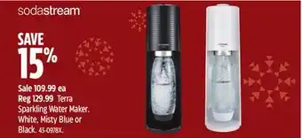 Canadian Tire Sodastream terra sparkling water maker offer