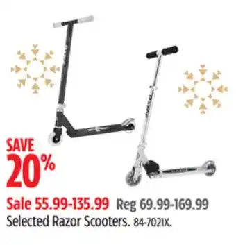 Canadian Tire Selected razor scooters offer