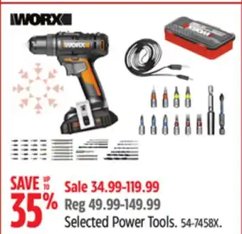 Canadian Tire Worx selected power tools offer