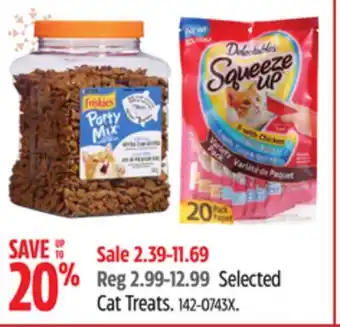 Canadian Tire Selected cat treats offer