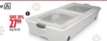 Canadian Tire Type a 64l under-the-bed storage tote offer