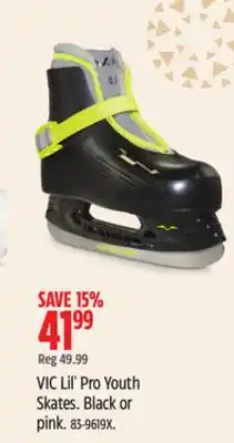 Canadian Tire Vic lil' pro youth skates offer