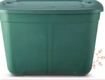 Canadian Tire Type a stackable storage tote, 68l offer