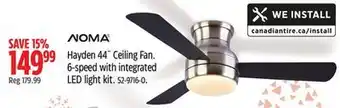 Canadian Tire Noma hayden 44 ceiling fan offer
