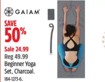 Canadian Tire Gaiam beginner yoga set, charcoal offer