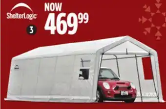 Canadian Tire Shelterlogic clearview peak shelter, 11 x 20 x 8' h offer
