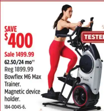 Canadian Tire Bowflex m6 max trainer offer