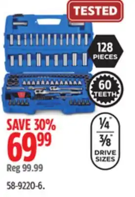 Canadian Tire Mastercraft general use socket sets offer