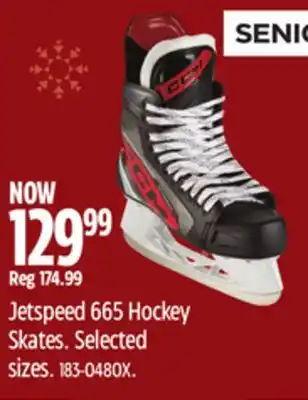Canadian Tire Ccm jetspeed 665 hockey skates offer