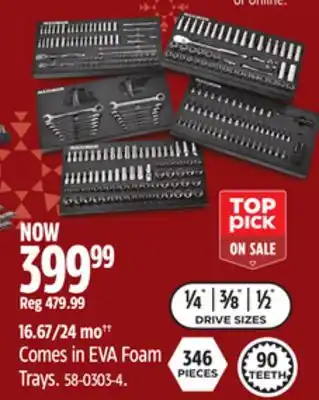 Canadian Tire Maximum comes in eva foam trays offer
