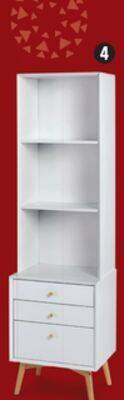 Canadian Tire Canvas copenhagen 2-shelf bookcase with 3 drawers offer