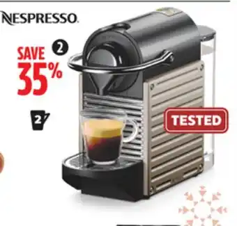 Canadian Tire Nespresso pixie titan coffee/espresso machine offer