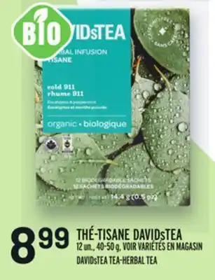 Metro Thé-tisane davidstea | davidstea tea-herbal tea offer