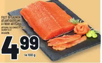 Metro Filet de saumon atlantique fumé à froid artisanal | artisanal cold smoked atlantic salmon fillet offer
