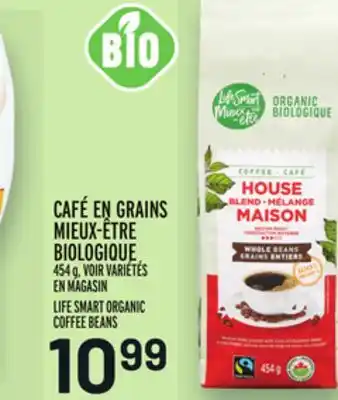 Metro Café en grains mieux-être biologique | life smart organic coffee beans offer