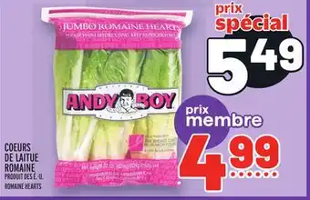 Metro Coeurs de laitue romaine | romaine hearts offer