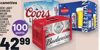 Metro Bière labatt budweiser, molson coors light, sleeman clear 2.0 | beer offer