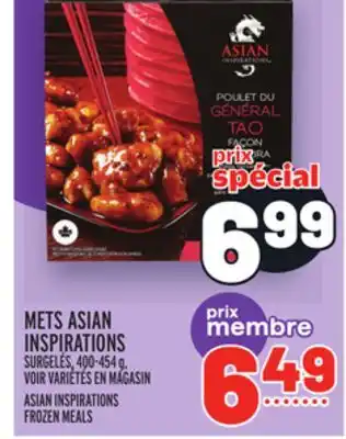 Metro Mets asian inspirations | asian inspirations frozen meals offer