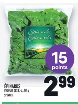 Metro Épinards | spinach offer