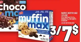 Metro Barres muffin max leclerc | leclerc muffin max bars offer
