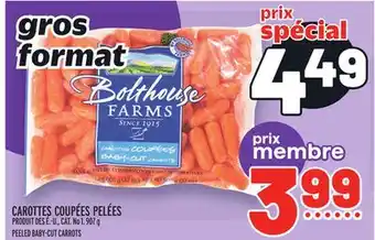 Metro Carottes coupées pelées bolthouse farms | bolthouse farms peeled baby-cut carrots offer