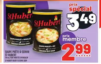 Metro Soupe prête-à-servir st-hubert | st-hubert ready to serve soup offer