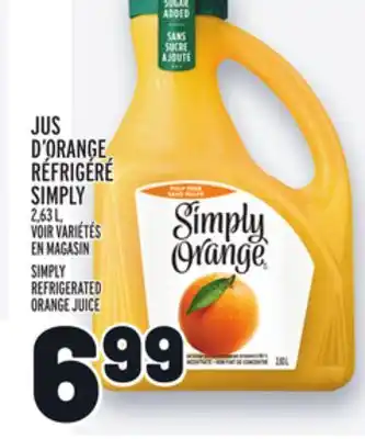Metro Jus d'orange réfrigéré simply | simply refrigerated orange juice offer