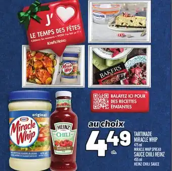 Metro Tartinade miracle whip | miracle whip spread offer