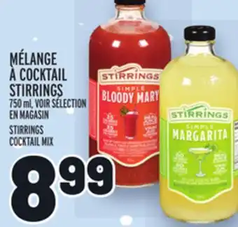 Metro Mélange à cocktail stirrings | stirrings cocktail mix offer