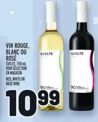 Metro Vin rouge, blanc ou rosé svelte | svelte red, white or rosé wine offer