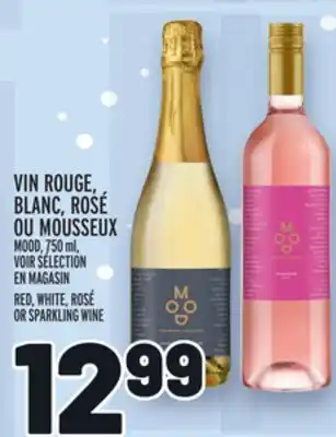 Metro Vin rouge, blanc, rosé ou mousseux mood offer