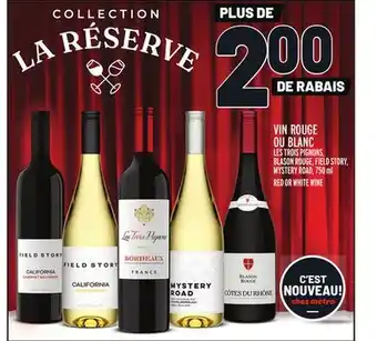 Metro Vin rouge ou blanc | red or white wine offer