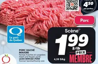 IGA Lean minced pork offer