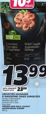 IGA Frozen raw wild caught argentinian shrimp offer