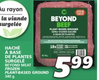 IGA Beyond meat frozen plant-based ground offer