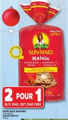 IGA Sun-maid raisin bread offer