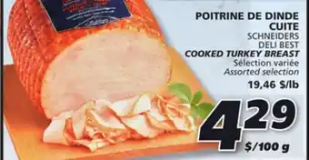 IGA Schneiders cooked turkey breast offer