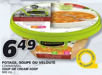 IGA Commensal soup or cream soup offer