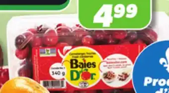 IGA Fresh cranberries offer